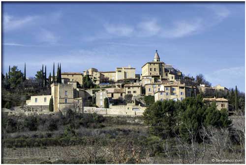 Randonnée de Crillon le Brave Ventoux sud en Vaucluse