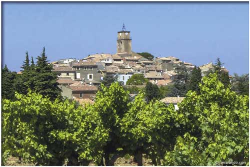 randonnée pédestre de Sablet en Vaucluse