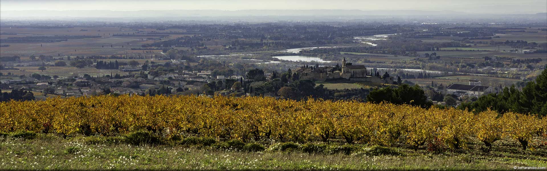 Randonnée pédestre dans le Vaucluse à Cairanne