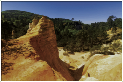 randonnée pédestre le tour du Colorado Provençal dans les ocres des Monts de Vaucluse