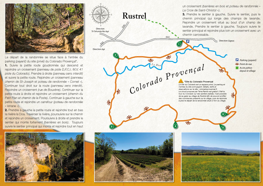 La randonnée pédestre du Colorado Provençal dans les ocres des Monts de Vaucluse