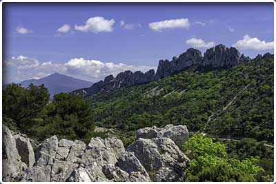 randonnée pédestre de Gigondas dans les Dentelles de Montmirail