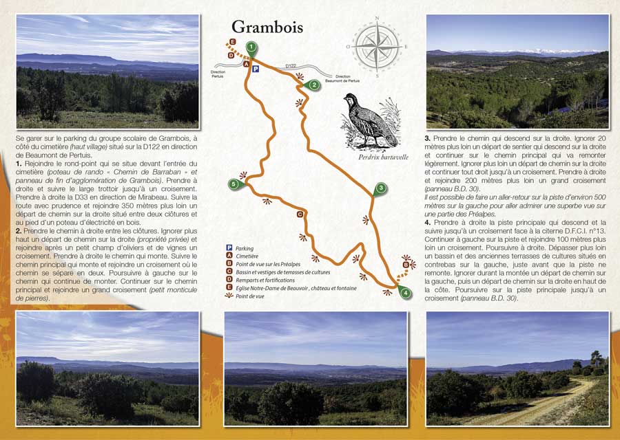 La randonnée pédestre de Grambois