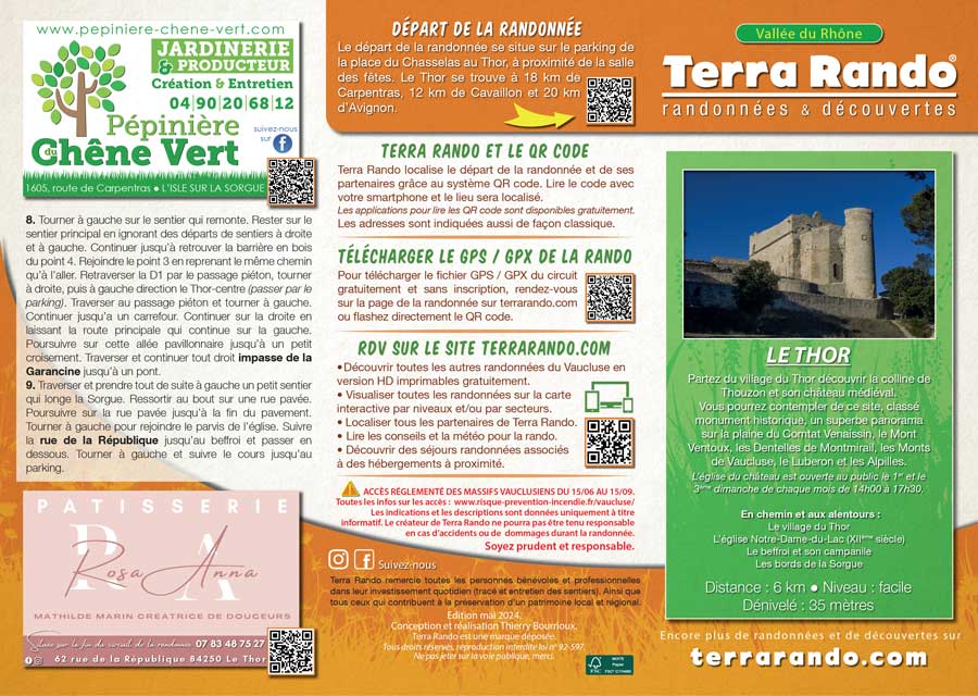 Randonnée pédestre du Thor dans le Vaucluse