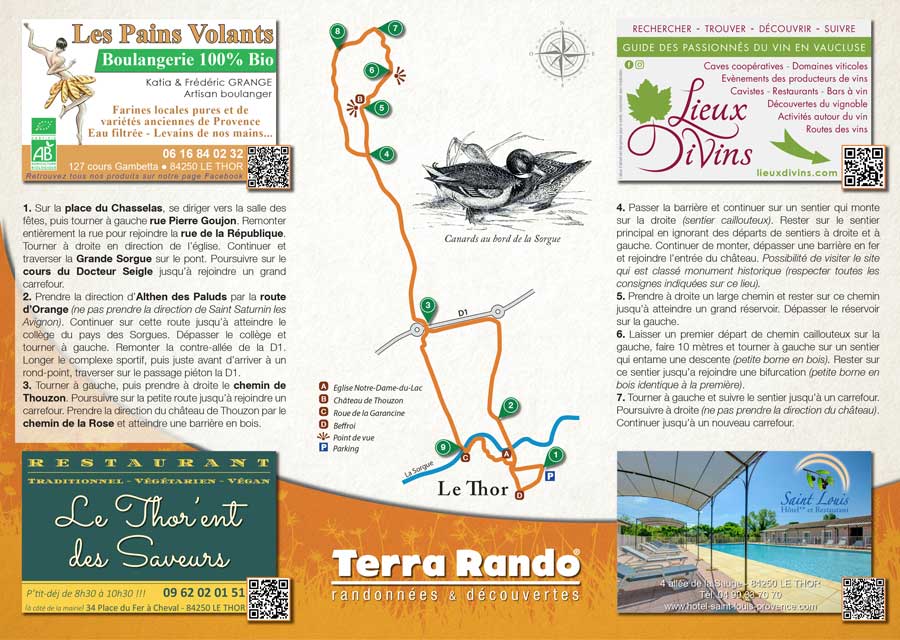 Randonnée pédestre du Thor dans le Vaucluse