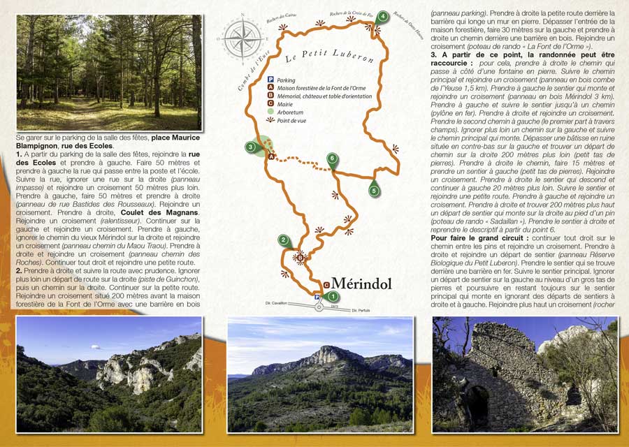 Randonnée pédestre de Mérindol dans le massif du Luberon