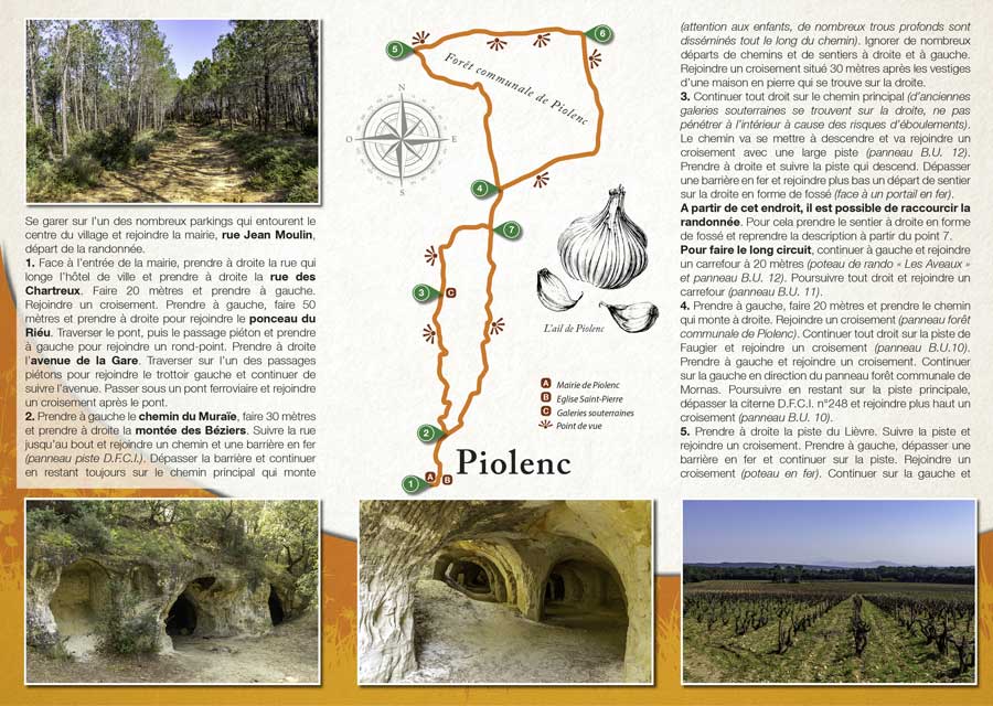 La randonnée pédestre de Piolenc dans le massif d'Uchaux