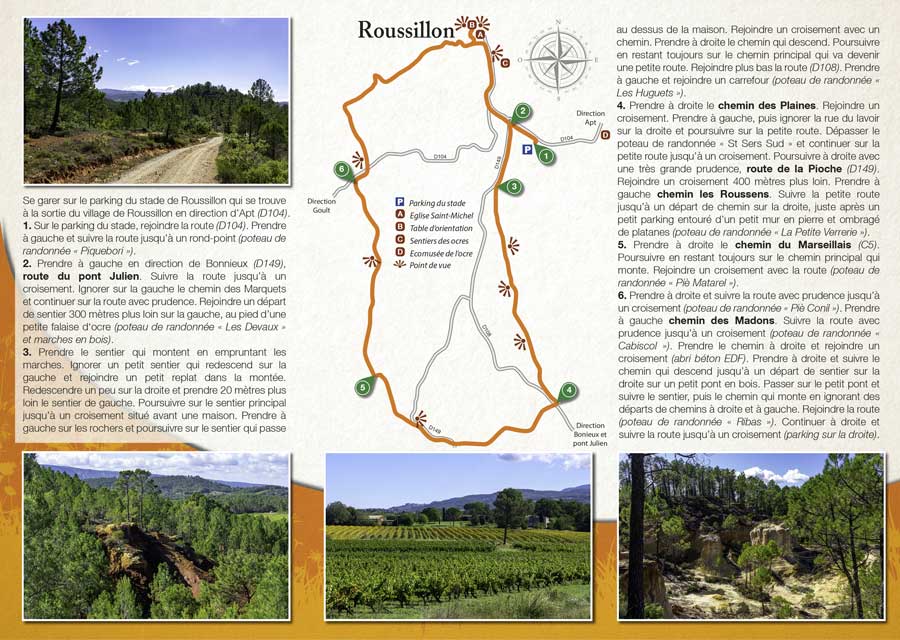 La randonnée pédestre de Roussillon, terre d'ocres