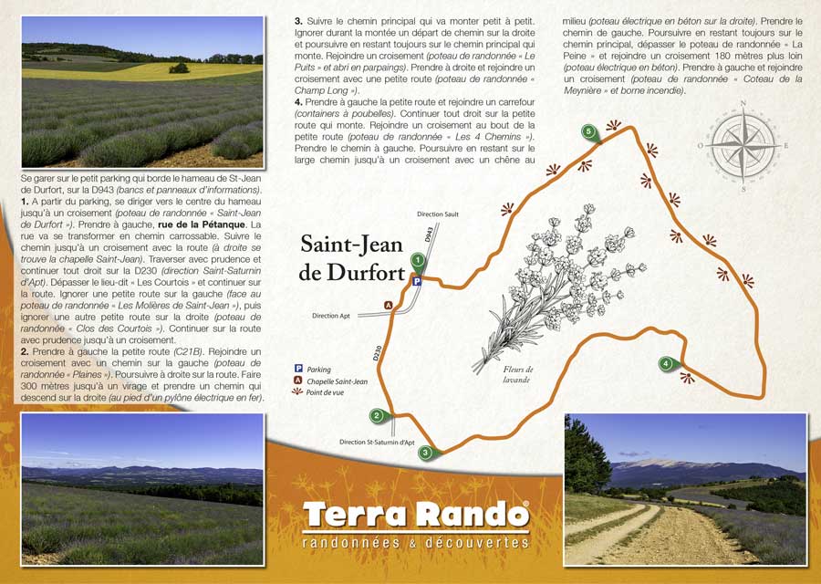 Randonnée pédestre de Saint-Jean de Durfort sur le plateau d'Albion dans le Vaucluse