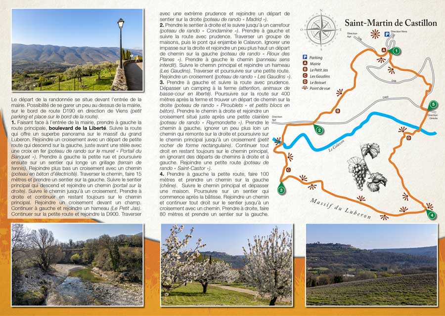 La randonnée pédestre de Saint-Martin de Castillon, entre Monts de Vaucluse et Luberon
