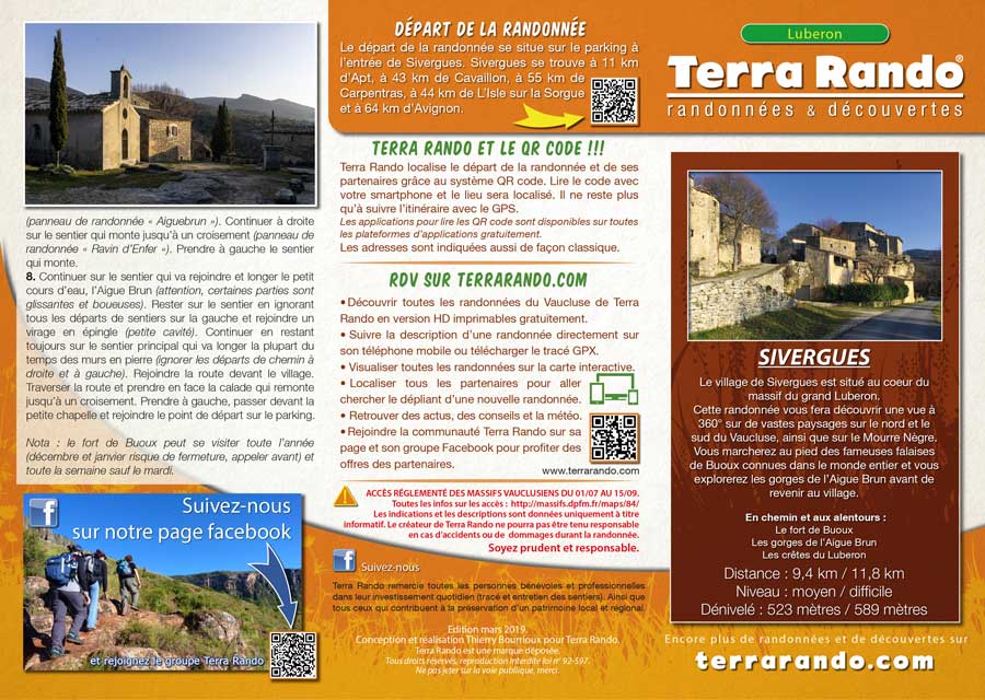 Randonnée pédestre de Sivergues dans le Luberon en Vaucluse