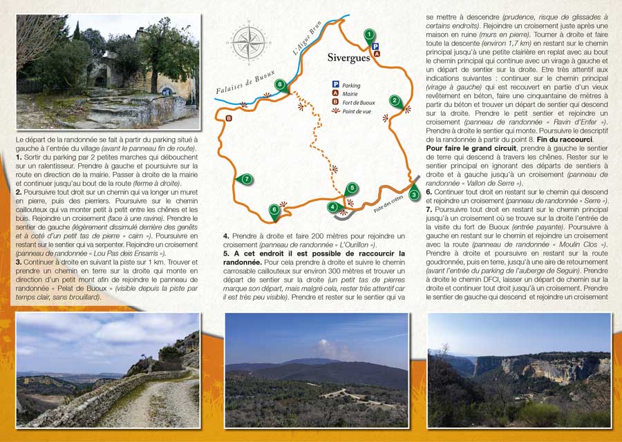 Randonnée pédestre de Sivergues dans le Luberon en Vaucluse