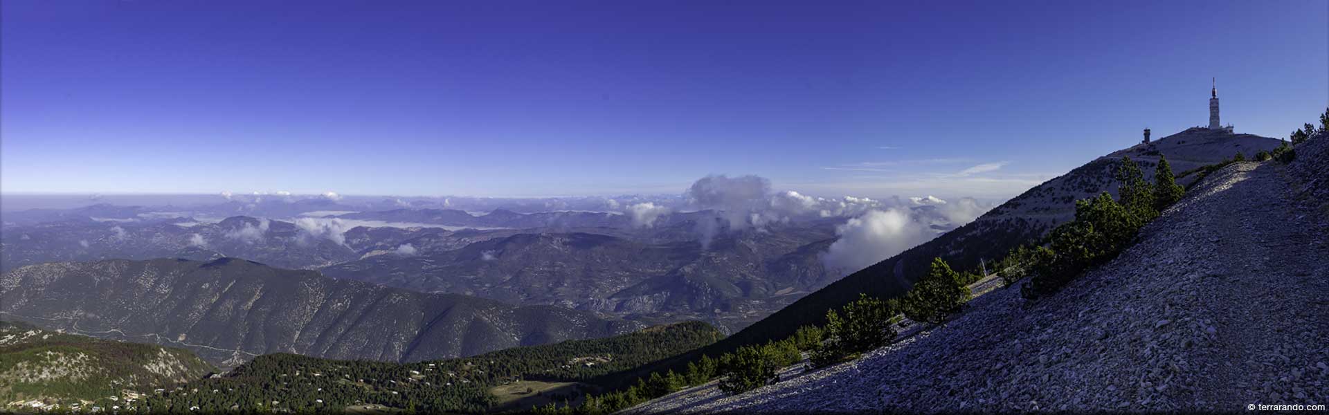 La randonnée du sommet du mont Ventoux versant Nord au départ du Mont Serein