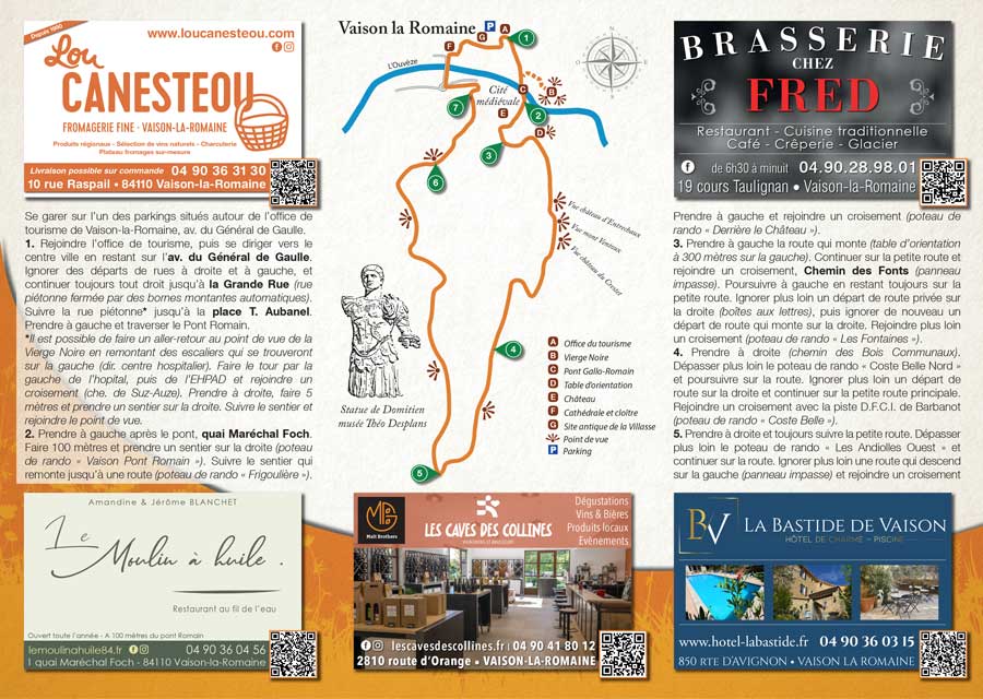 Randonnée pédestre à Vaison la Romaine dans le Vaucluse